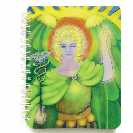 Papetărie - Agendă cu spiră Arhanghelul Rafael, 12 x 16 cm