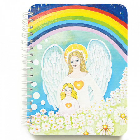 Papetărie - Agendă cu spiră Înger Păzitor, 12 x 16 cm