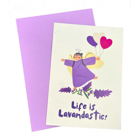 Papetărie - Felicitare "Life is Lavandastic"