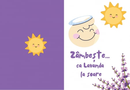 Felicitare "Zâmbește ca Lavanda la soare" [1]