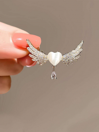 Broșă Silver Heart [6]