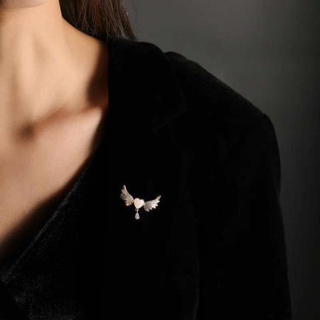 Broșă Silver Heart [4]