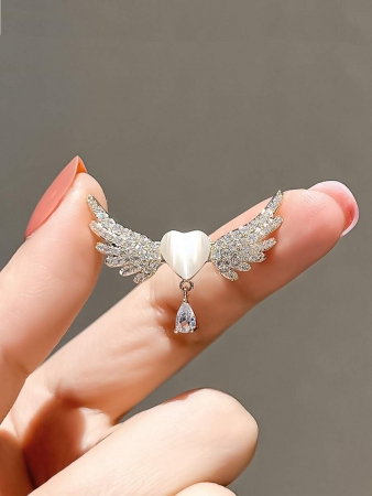 Broșă Silver Heart [5]