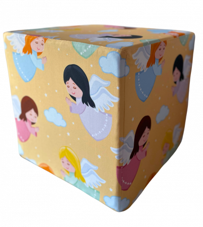 Produse pentru copii - Taburet Units, Yellow Angel Cube