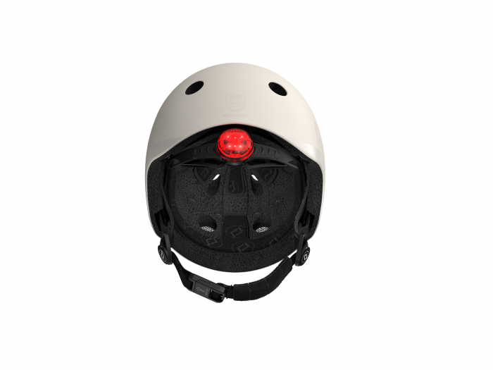 Casca de protectie pentru copii cu finisaj mat, sistem de reglare magnetic, Include lumină de siguranță LED și căptușeală moale din fleece pentru protecție suplimentară, S-M, 51-55 cm, 3 ani+,  Ash, S [7]