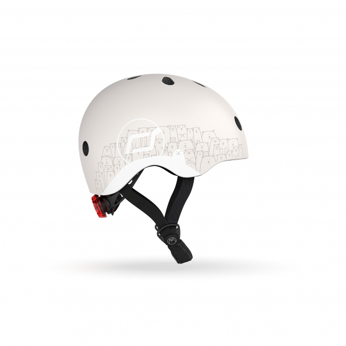 Casca de protectie pentru copii, sistem de reglare magnetic cu led, XXS-S, 45-51 cm, 1 an+, Ash Reflectorizant, Scoot & Ride [2]