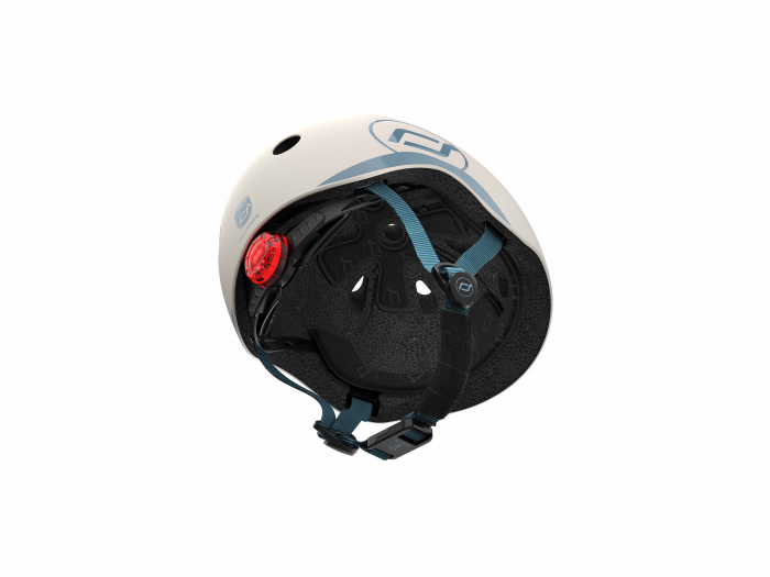 Casca de protectie pentru copii, sistem de reglare magnetic cu led, XXS-S, 45-51 cm, 1 an+, Ash, Scoot & Ride [7]