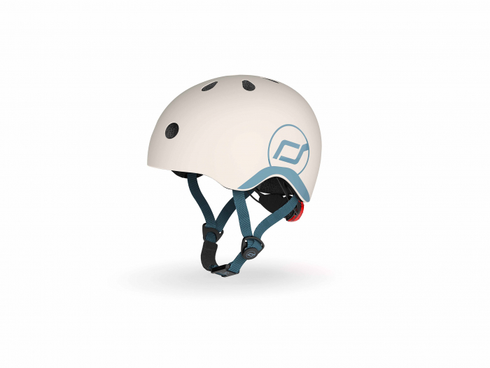 Casca de protectie pentru copii, sistem de reglare magnetic cu led, XXS-S, 45-51 cm, 1 an+, Ash, Scoot & Ride [4]