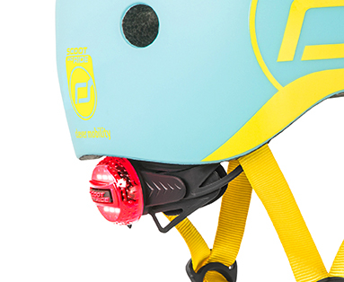 Casca de protectie pentru copii, sistem de reglare magnetic cu led, XXS-S, 45-51 cm, 1 an+, Blueberry, Scoot & Ride [10]