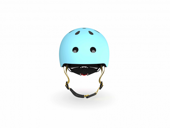 Casca de protectie pentru copii, sistem de reglare magnetic cu led, XXS-S, 45-51 cm, 1 an+, Blueberry, Scoot & Ride [6]
