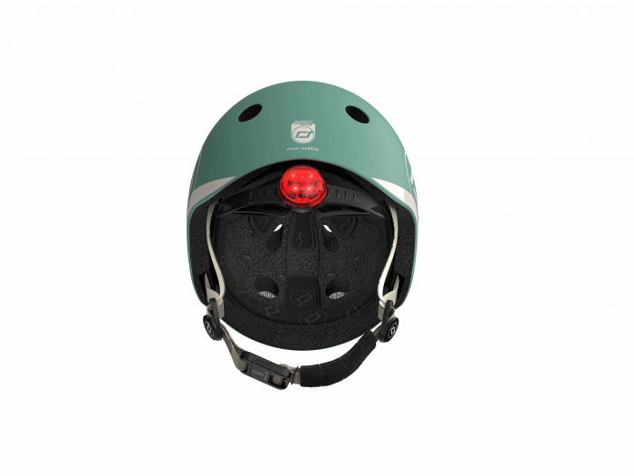Casca de protectie pentru copii, sistem de reglare magnetic cu led, XXS-S, 45-51 cm, 1 an+, Forest, Scoot & Ride [9]