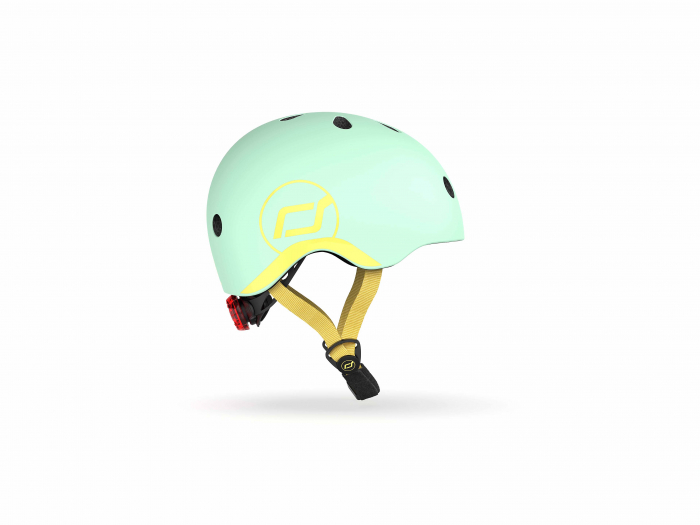 Casca de protectie pentru copii, sistem de reglare magnetic cu led, XXS-S, 45-51 cm, 1 an+, Kiwi, Scoot & Ride [3]