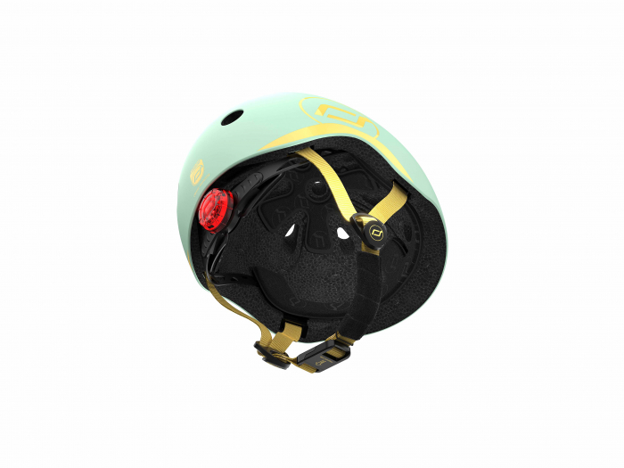 Casca de protectie pentru copii, sistem de reglare magnetic cu led, XXS-S, 45-51 cm, 1 an+, Kiwi, Scoot & Ride [7]