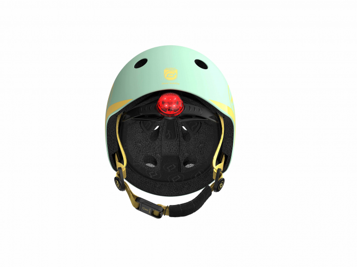Casca de protectie pentru copii, sistem de reglare magnetic cu led, XXS-S, 45-51 cm, 1 an+, Kiwi, Scoot & Ride [9]
