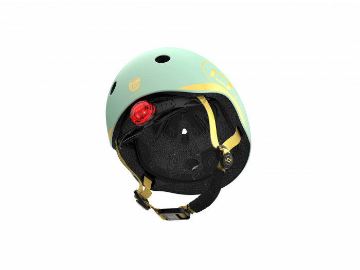 Casca de protectie pentru copii, sistem de reglare magnetic cu led, XXS-S, 45-51 cm, 1 an+, Kiwi, Scoot & Ride [8]