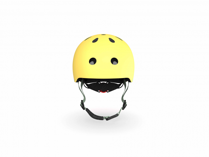Casca de protectie pentru copii, sistem de reglare magnetic cu led, XXS-S, 45-51 cm, 1 an+, Lemon, Scoot & Ride [6]