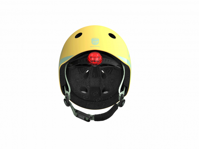 Casca de protectie pentru copii, sistem de reglare magnetic cu led, XXS-S, 45-51 cm, 1 an+, Lemon, Scoot & Ride [9]