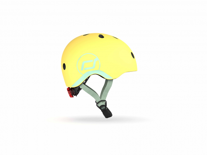 Casca de protectie pentru copii, sistem de reglare magnetic cu led, XXS-S, 45-51 cm, 1 an+, Lemon, Scoot & Ride [2]