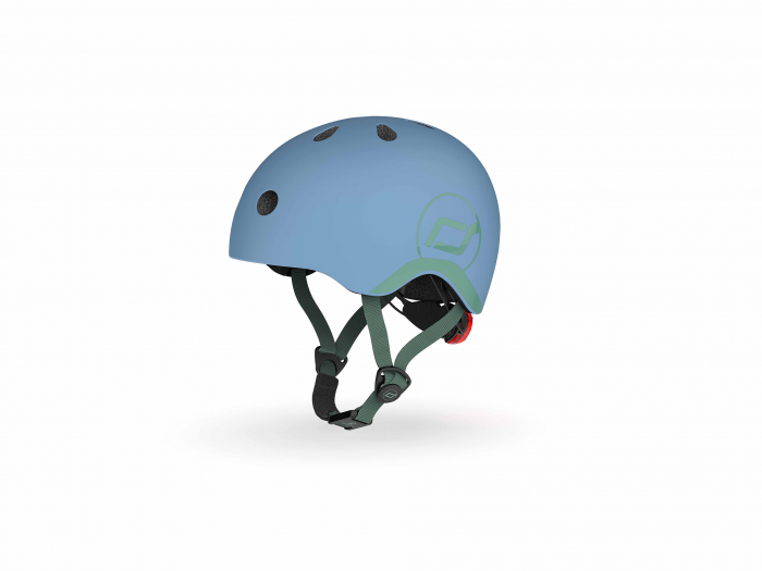 Casca de protectie pentru copii, sistem de reglare magnetic cu led, XXS-S, 45-51 cm, 1 an+, Steel, Scoot & Ride [4]