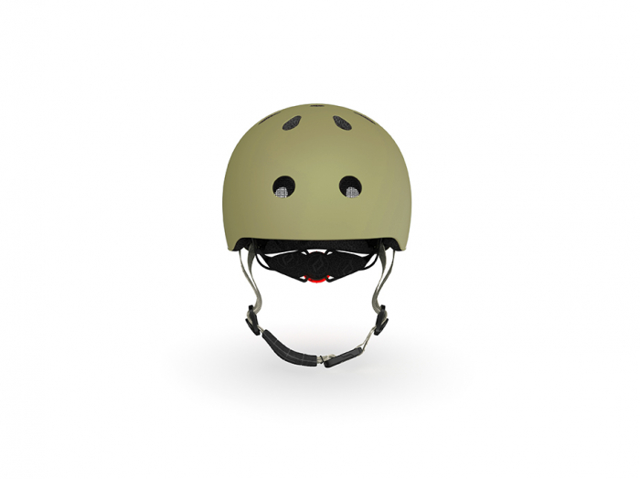 Casca de protectie pentru copii, sistem de reglare magnetic cu led, XXS-S, 45-51 cm, 1 an+, Olive, Scoot & Ride [5]