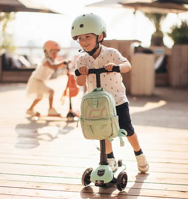 Rucsac multifunctional pentru copii, rucsac de mana, spate sau atasabil la trotineta - Kiwi, 1-5 ani, 9L [3]