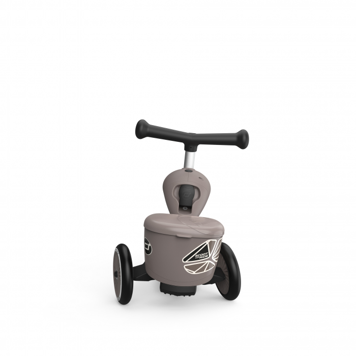 Trotineta copii cu sezut, suport jucarie, transformabila 2in1, HighwayKick 1 Lifestyle Brownlines, 1-5 ani, pana la 50 kg, Scoot & Ride [6]