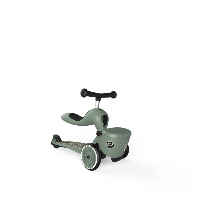 Trotineta copii cu sezut, suport jucarie, transformabila 2in1, HighwayKick 1 Lifestyle Greenlines, 1-5 ani, pana la 50 kg, Scoot & Ride [2]