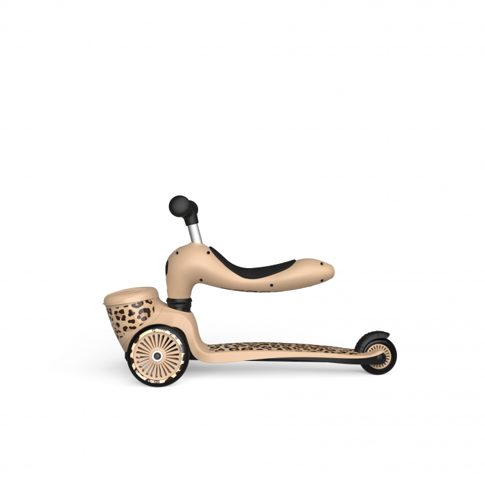 Trotineta copii cu sezut, suport jucarie, transformabila 2in1, HighwayKick 1 Lifestyle Leopard, 1-5 ani, pana la 50 kg, Scoot & Ride [7]