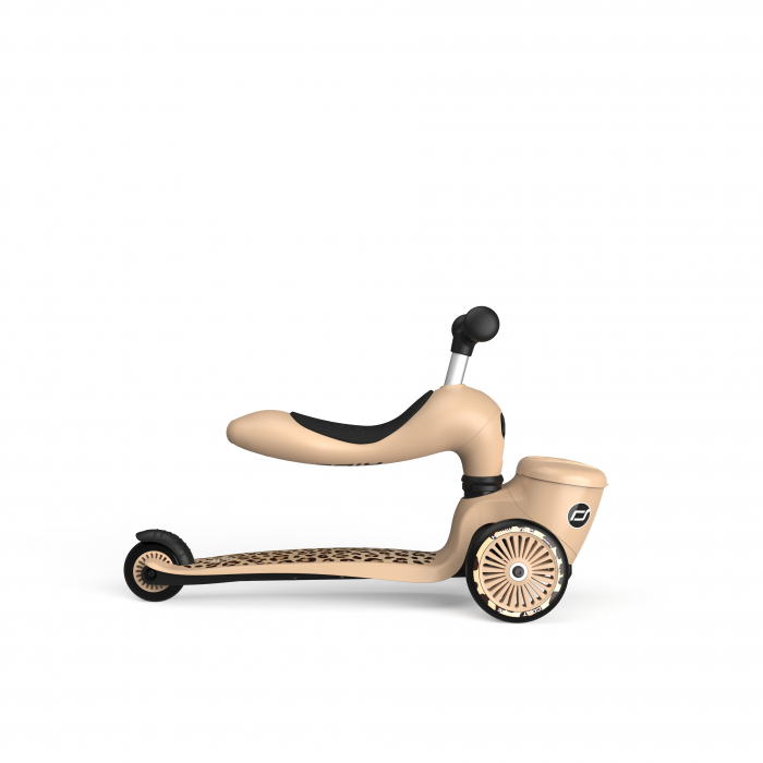Trotineta copii cu sezut, suport jucarie, transformabila 2in1, HighwayKick 1 Lifestyle Leopard, 1-5 ani, pana la 50 kg, Scoot & Ride [8]