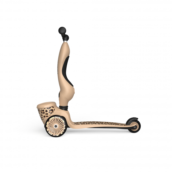 Trotineta copii cu sezut, suport jucarie, transformabila 2in1, HighwayKick 1 Lifestyle Leopard, 1-5 ani, pana la 50 kg, Scoot & Ride [21]