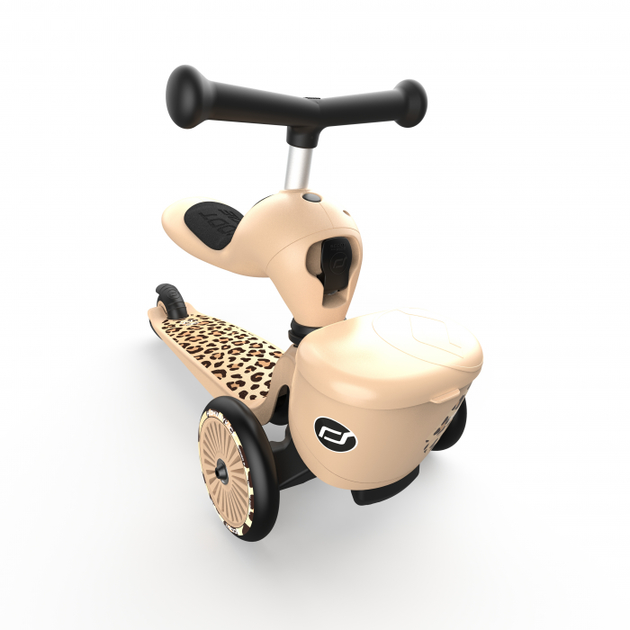 Trotineta copii cu sezut, suport jucarie, transformabila 2in1, HighwayKick 1 Lifestyle Leopard, 1-5 ani, pana la 50 kg, Scoot & Ride [4]