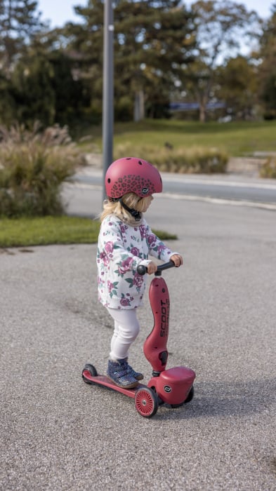 Trotineta copii cu sezut, suport jucarie, transformabila 2in1, HighwayKick 1 Lifestyle Wildcat, 1-5 ani, pana la 50 kg, Scoot & Ride [26]