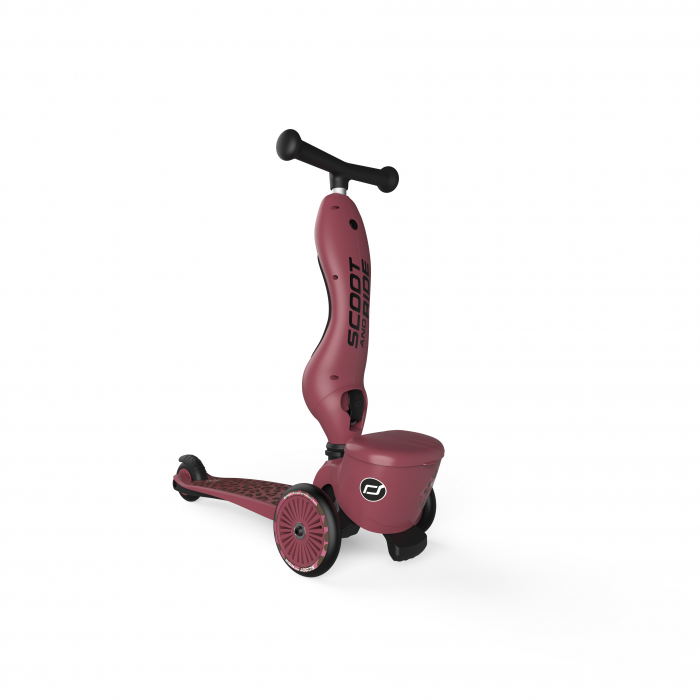 Trotineta copii cu sezut, suport jucarie, transformabila 2in1, HighwayKick 1 Lifestyle Wildcat, 1-5 ani, pana la 50 kg, Scoot & Ride [3]