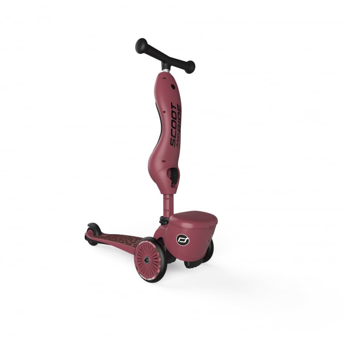 Trotineta copii cu sezut, suport jucarie, transformabila 2in1, HighwayKick 1 Lifestyle Wildcat, 1-5 ani, pana la 50 kg, Scoot & Ride [5]