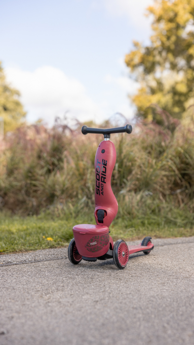 Trotineta copii cu sezut, suport jucarie, transformabila 2in1, HighwayKick 1 Lifestyle Wildcat, 1-5 ani, pana la 50 kg, Scoot & Ride [17]