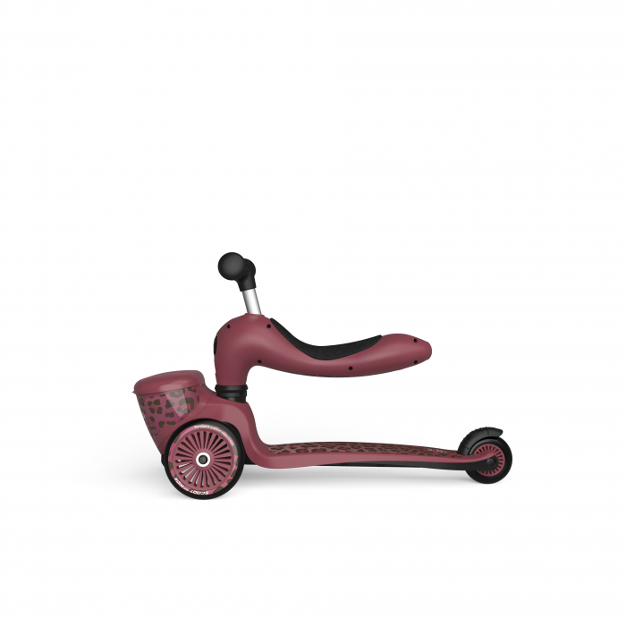 Trotineta copii cu sezut, suport jucarie, transformabila 2in1, HighwayKick 1 Lifestyle Wildcat, 1-5 ani, pana la 50 kg, Scoot & Ride [15]