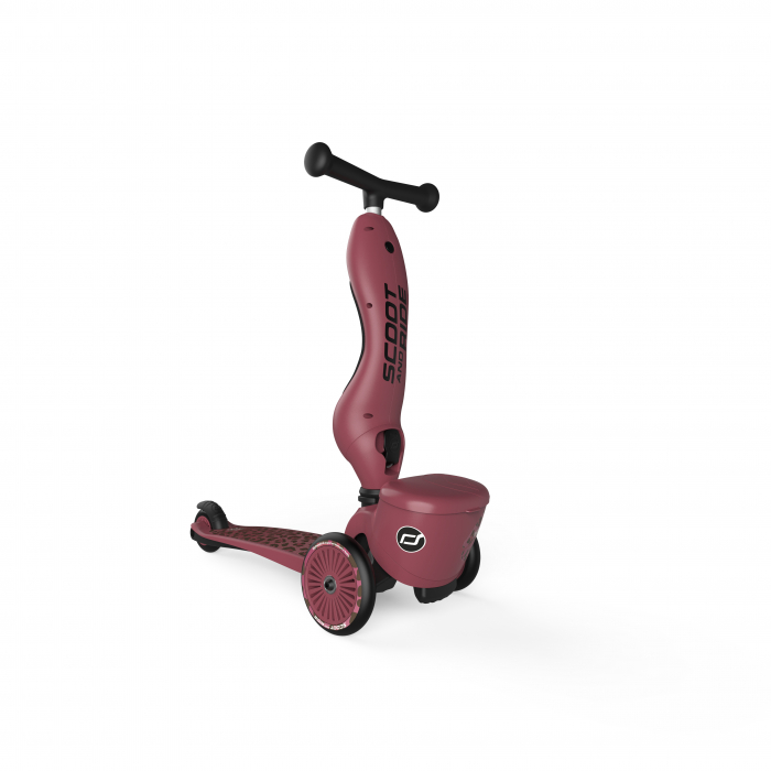 Trotineta copii cu sezut, suport jucarie, transformabila 2in1, HighwayKick 1 Lifestyle Wildcat, 1-5 ani, pana la 50 kg, Scoot & Ride [2]