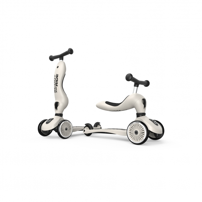 Trotineta copii cu sezut, transformabila 2in1, HighwayKick 1 Ash, 1-5 ani, pana la 50 kg, Scoot & Ride [1]