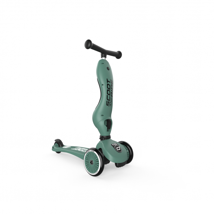Trotineta copii cu sezut, transformabila 2in1, HighwayKick 1 Forest, 1-5 ani, pana la 50 kg, Scoot & Ride [7]