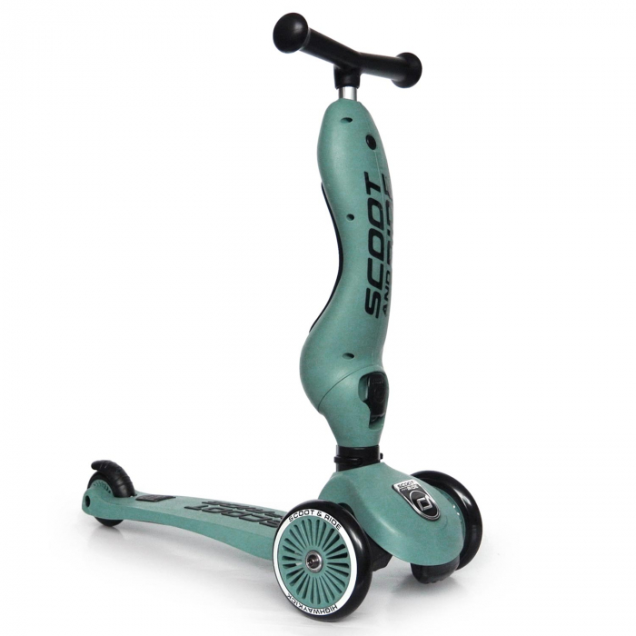 Trotineta copii cu sezut, transformabila 2in1, HighwayKick 1 Forest, 1-5 ani, pana la 50 kg, Scoot & Ride [3]