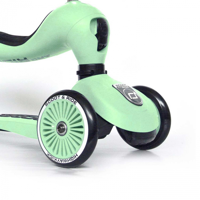 Trotineta copii cu sezut, transformabila 2in1, HighwayKick 1 Kiwi, 1-5 ani, pana la 50 kg, Scoot & Ride [5]