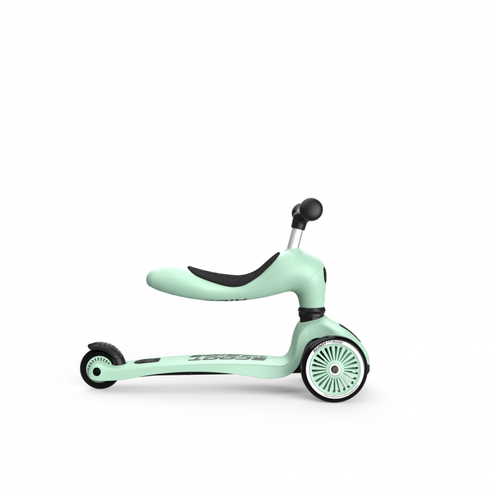 Trotineta copii cu sezut, transformabila 2in1, HighwayKick 1 Kiwi, 1-5 ani, pana la 50 kg, Scoot & Ride [5]