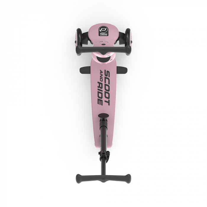 Trotineta copii cu sezut si maner, transformabila 3in1, Highwaykick 1 Push and Go Wildberry, 1-5 ani, pana la 50 kg, Scoot & Ride [12]