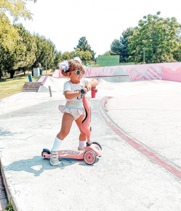 Trotineta copii cu sezut, transformabila 2in1, HighwayKick 1 Peach, 1-5 ani, pana la 50 kg, Scoot & Ride [9]