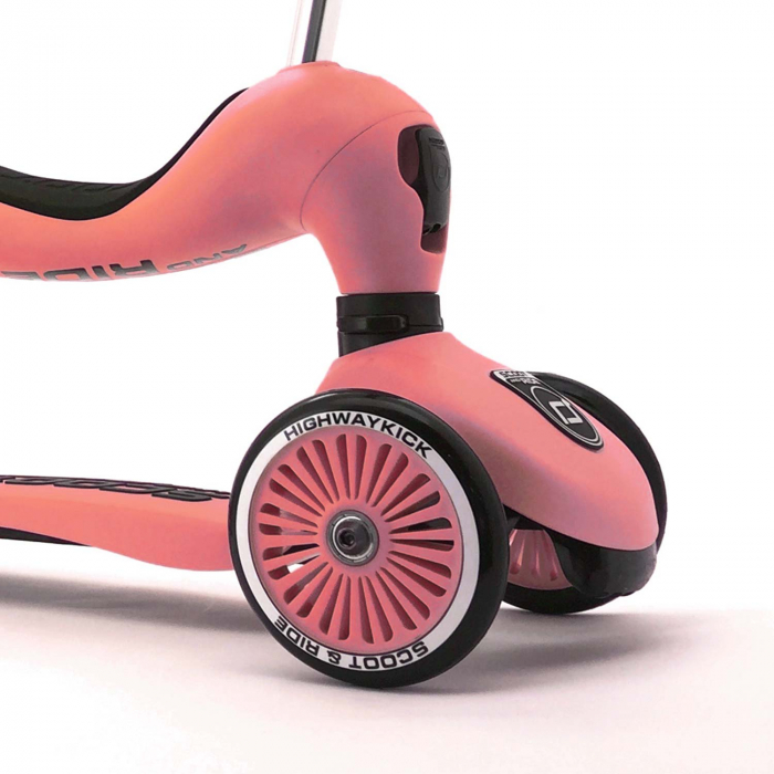 Trotineta copii cu sezut, transformabila 2in1, HighwayKick 1 Peach, 1-5 ani, pana la 50 kg, Scoot & Ride [6]