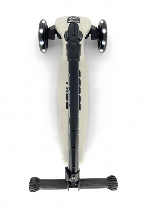 Trotineta copii pliabila, reglabila, roti luminoase, Highwaykick 3 Led Ash, 3-6 ani, pana la 50 kg, Scoot & Ride [4]