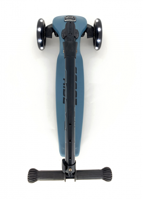 Trotineta copii pliabila, reglabila, roti luminoase, Highwaykick 3 Led Steel, 3-6 ani, pana la 50 kg, Scoot & Ride [5]