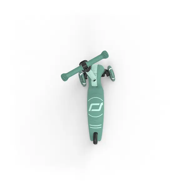 Trotineta copii pliabila, reglabila, roti luminoase, Highwaykick 3S Led Forest, 3+ ani, pana la 50 kg, Scoot & Ride [6]