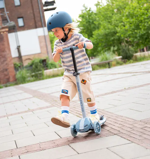 Trotineta copii pliabila, reglabila, roti luminoase, Highwaykick 3S Led Steel, 3+ ani, pana la 50 kg, Scoot & Ride [10]