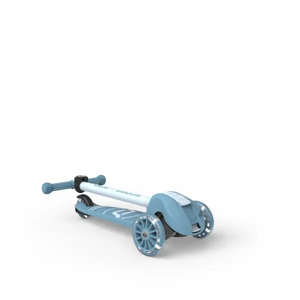 Trotineta copii pliabila, reglabila, roti luminoase, Highwaykick 3S Led Steel, 3+ ani, pana la 50 kg, Scoot & Ride [4]